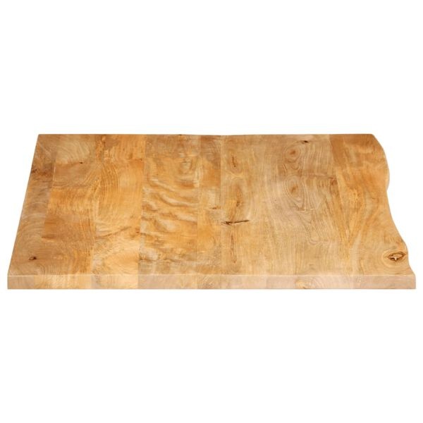 Mangohouten Tafelblad met Natuurlijke Rand - 30% Korting!