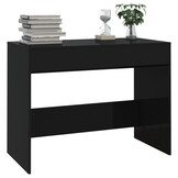 vidaXL Zwart Bewerkt Hout Bureau - 34% Korting