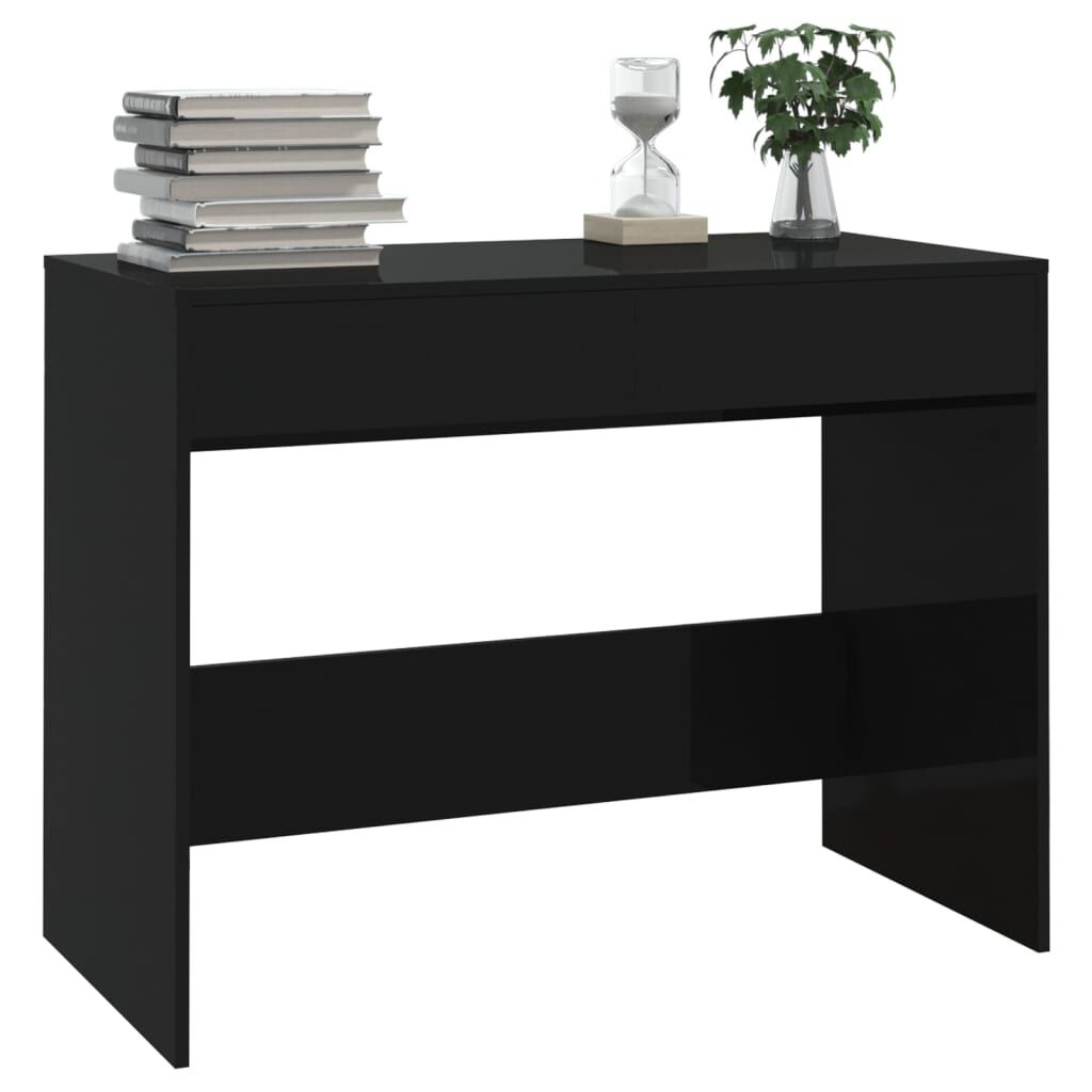 vidaXL Zwart Bewerkt Hout Bureau - 34% Korting