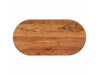 Tafelblad Ovaal Acaciahout 120x60cm - 29% Korting!