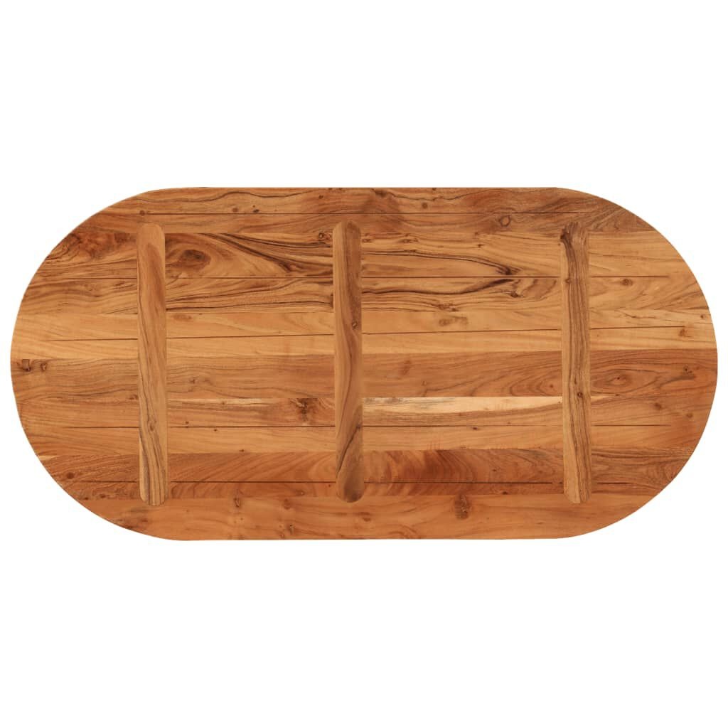 Tafelblad Ovaal Acaciahout 120x60cm - 29% Korting!