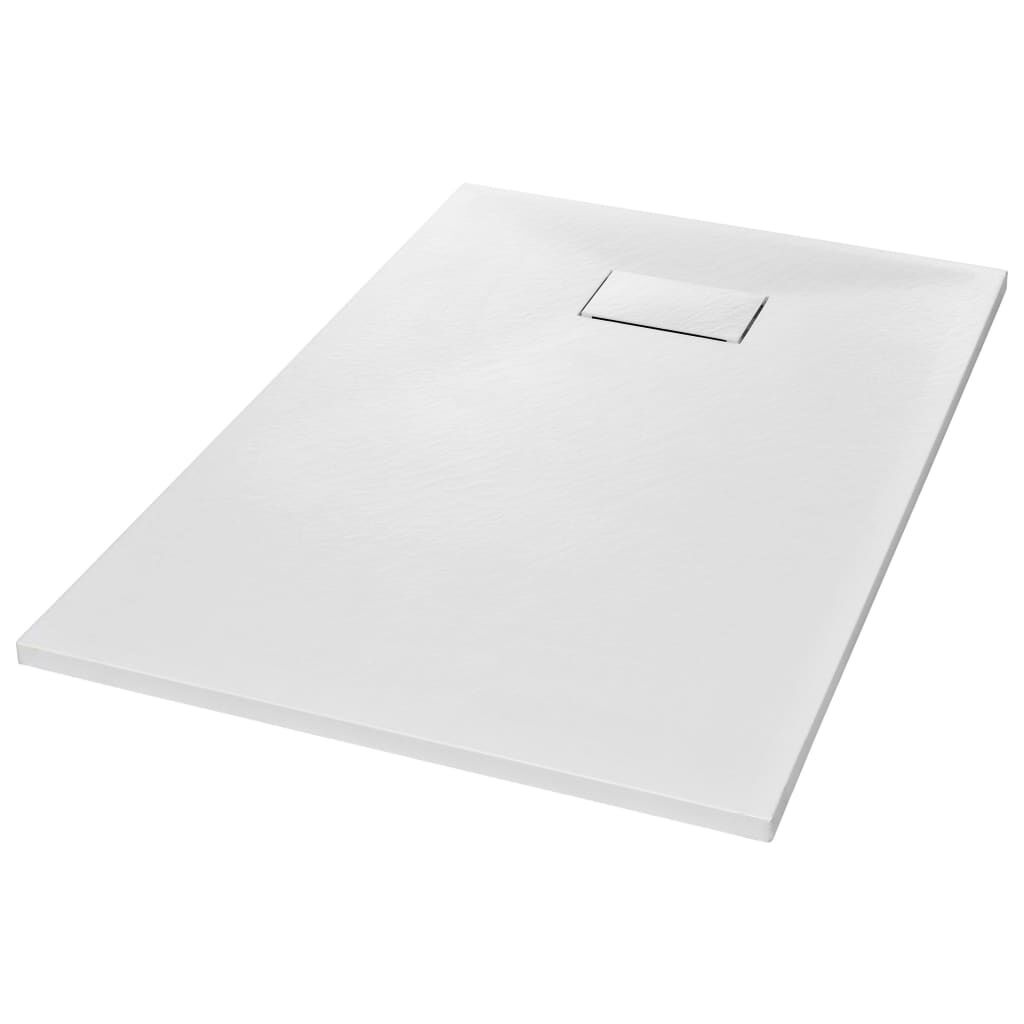 vidaXL Douchebak 120x70 cm Wit - 35% Korting!