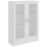 vidaXL Vitrinekast Wit 82,5x30,5x115 cm - 54% Korting!