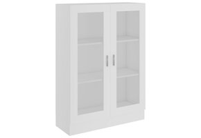 Vitrinekast 82,5x30,5x115 cm Wit Bewerkt Hout - 62% Korting