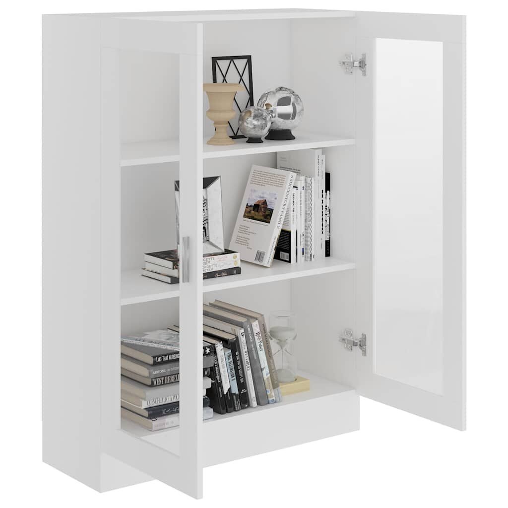 vidaXL Vitrinekast Wit 82,5x30,5x115 cm - 54% Korting!