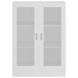 vidaXL Vitrinekast Wit 82,5x30,5x115 cm - 54% Korting!