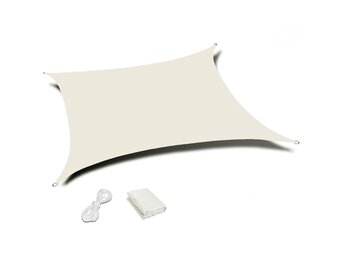 Waterdicht Schaduwdoek Vierkant 4x4m Beige (53% Korting)
