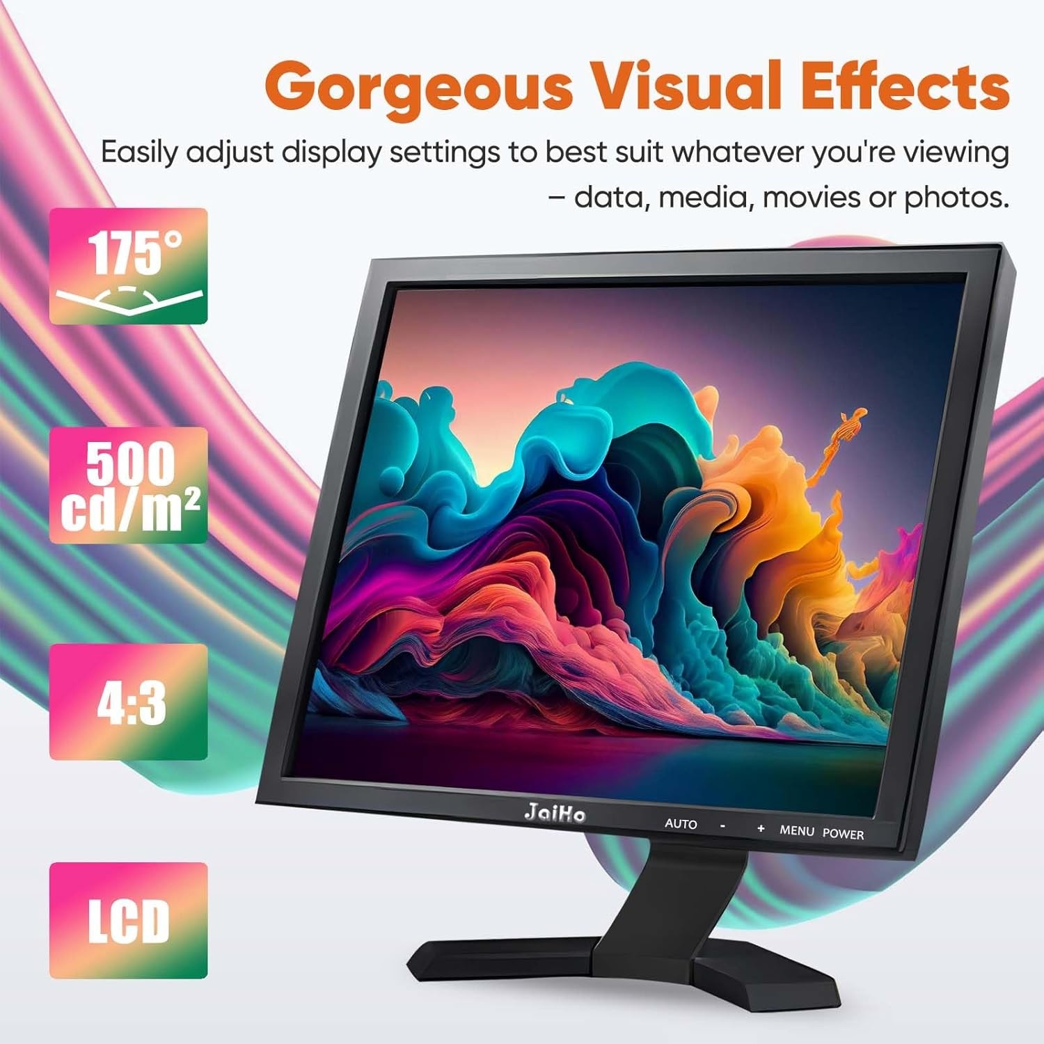 19" PC Monitor Zwart LCD 1280x1024 4:3 - 43% Korting!
