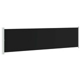 Uittrekbaar Tuinscherm VidaXL - Zwart (600x160 cm) - 34% Korting!