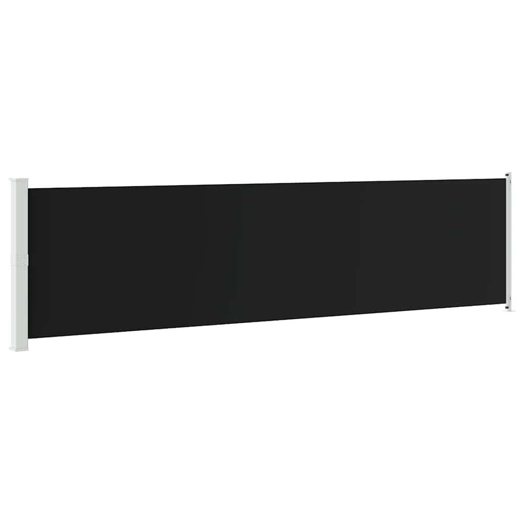 Uittrekbaar Tuinscherm VidaXL - Zwart (600x160 cm) - 34% Korting!