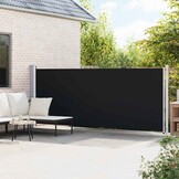 Uittrekbaar Tuinscherm VidaXL - Zwart (600x160 cm) - 34% Korting!