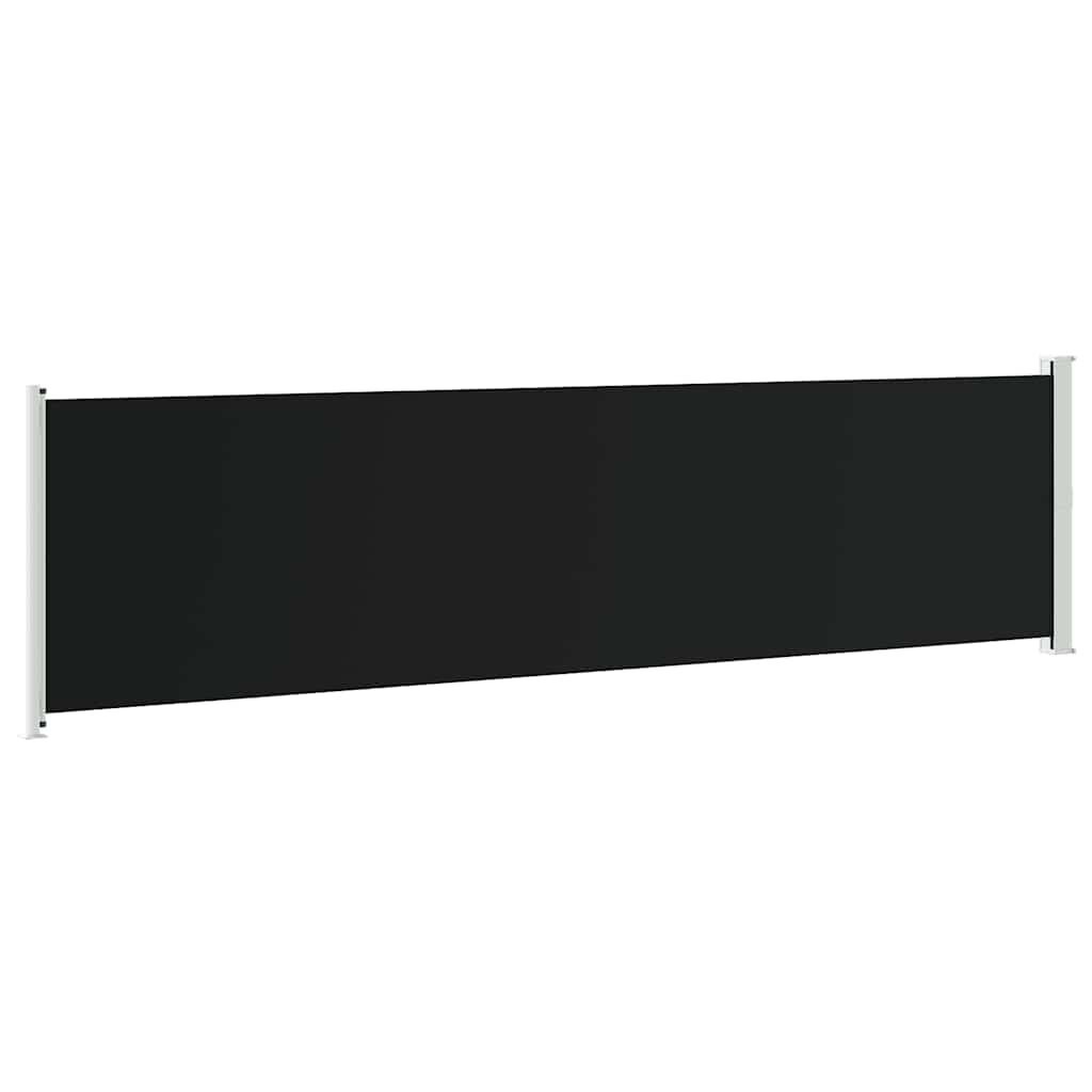 Uittrekbaar Tuinscherm VidaXL - Zwart (600x160 cm) - 34% Korting!