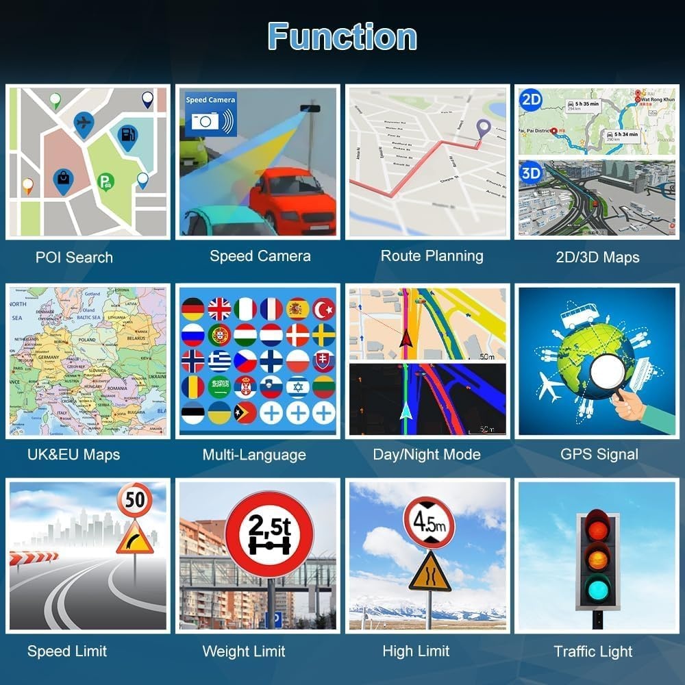 5" GPS Navigatie Europa - Auto & Vrachtwagen (29% Korting)