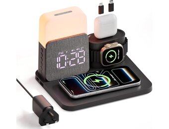 Draadloos Oplaadstation: 25W, 6-in-1, Magnetisch | iPhone/Samsung