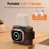 Draadloos Oplaadstation: 25W, 6-in-1, Magnetisch | iPhone/Samsung