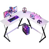 L-vormig Gaming Bureau (120x120cm) - Koolstof Zwart - 34% Korting