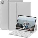 iPad 11 & 10 Gen Toetsenbordhoes QWERTZ Grijs - 32% Korting