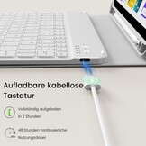 iPad 11 & 10 Gen Toetsenbordhoes QWERTZ Grijs - 32% Korting