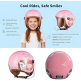 Kinder Jethelm Roze - 5-12 jaar - 29% Korting!