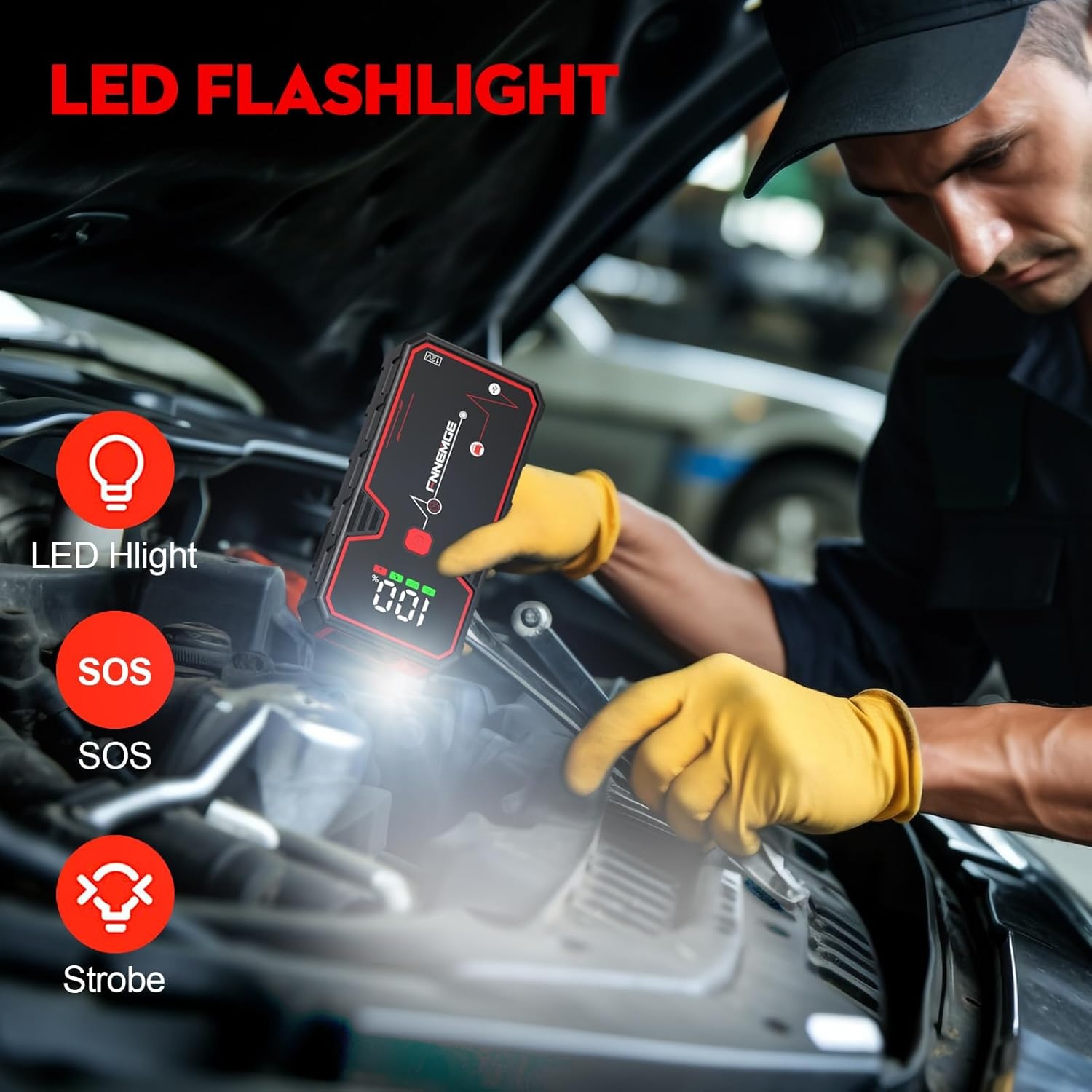 Jump Starter 4000A | 21800mAh | 34% Korting