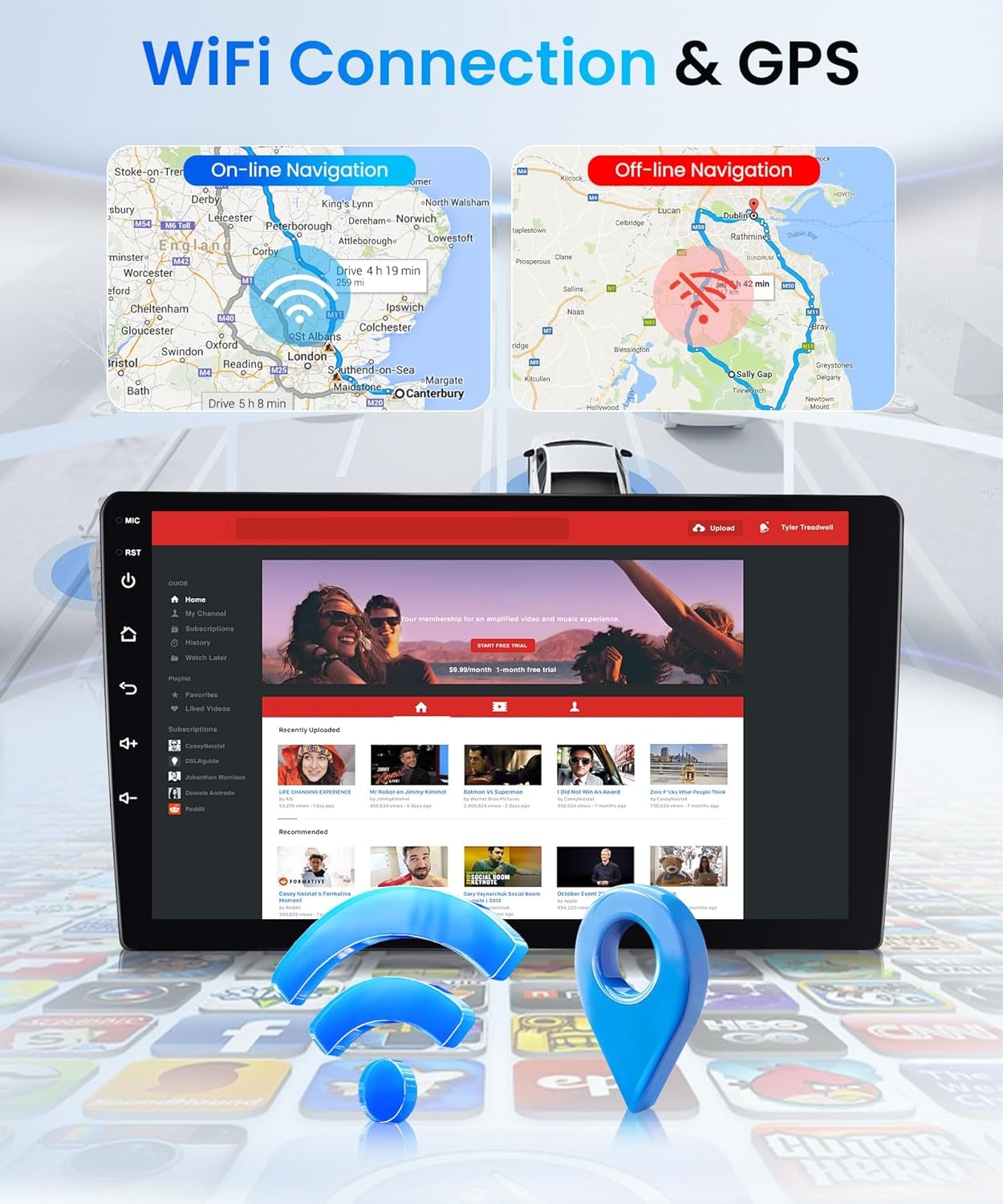 Android Autoradio 4GB/64GB Mercedes W209/W211/W219/W463 | 30% Korting