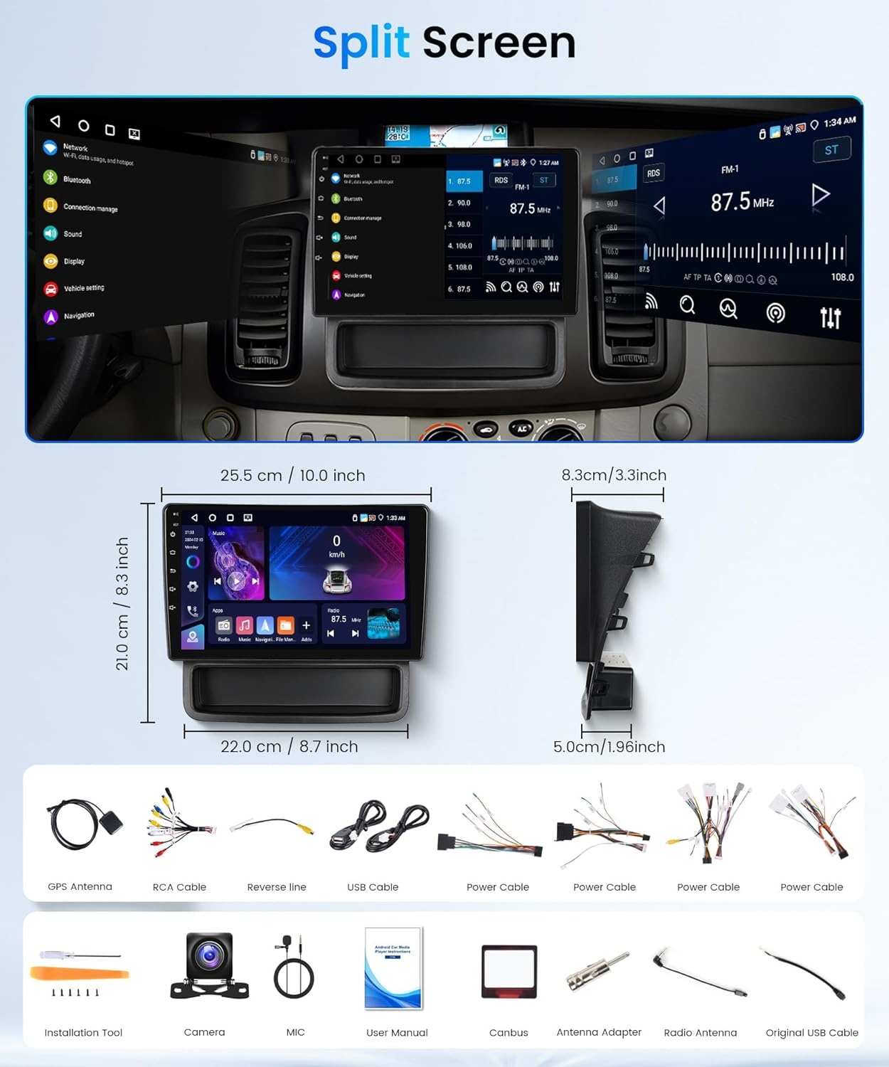 Android Autoradio 4GB/64GB Mercedes W209/W211/W219/W463 | 30% Korting