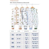 2-pack Babyslaapzak 90cm - Blauwe Dieren & Heteluchtballon - 33% Korting