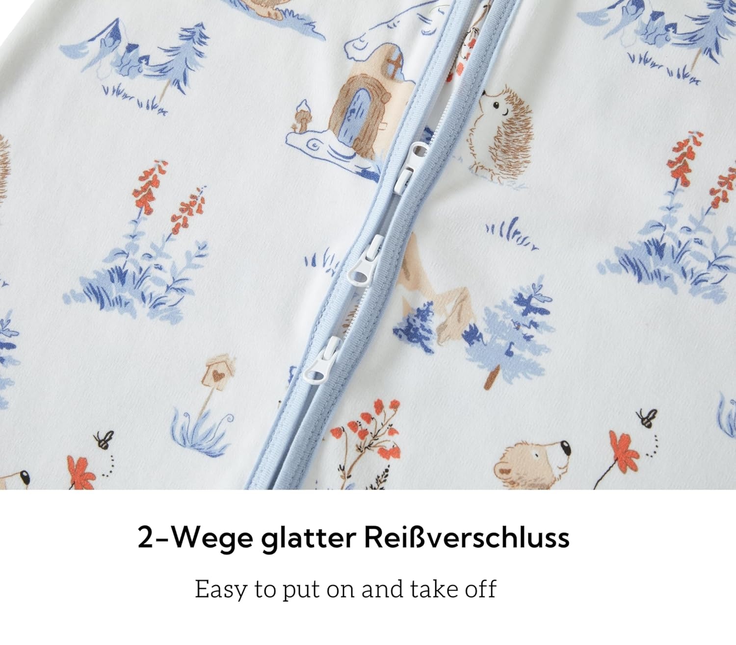 2-pack Babyslaapzak 90cm - Blauwe Dieren & Heteluchtballon - 33% Korting
