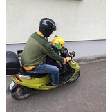 Kinder Jethelm met Vizier - Geel - 48-55cm - 29% Korting!
