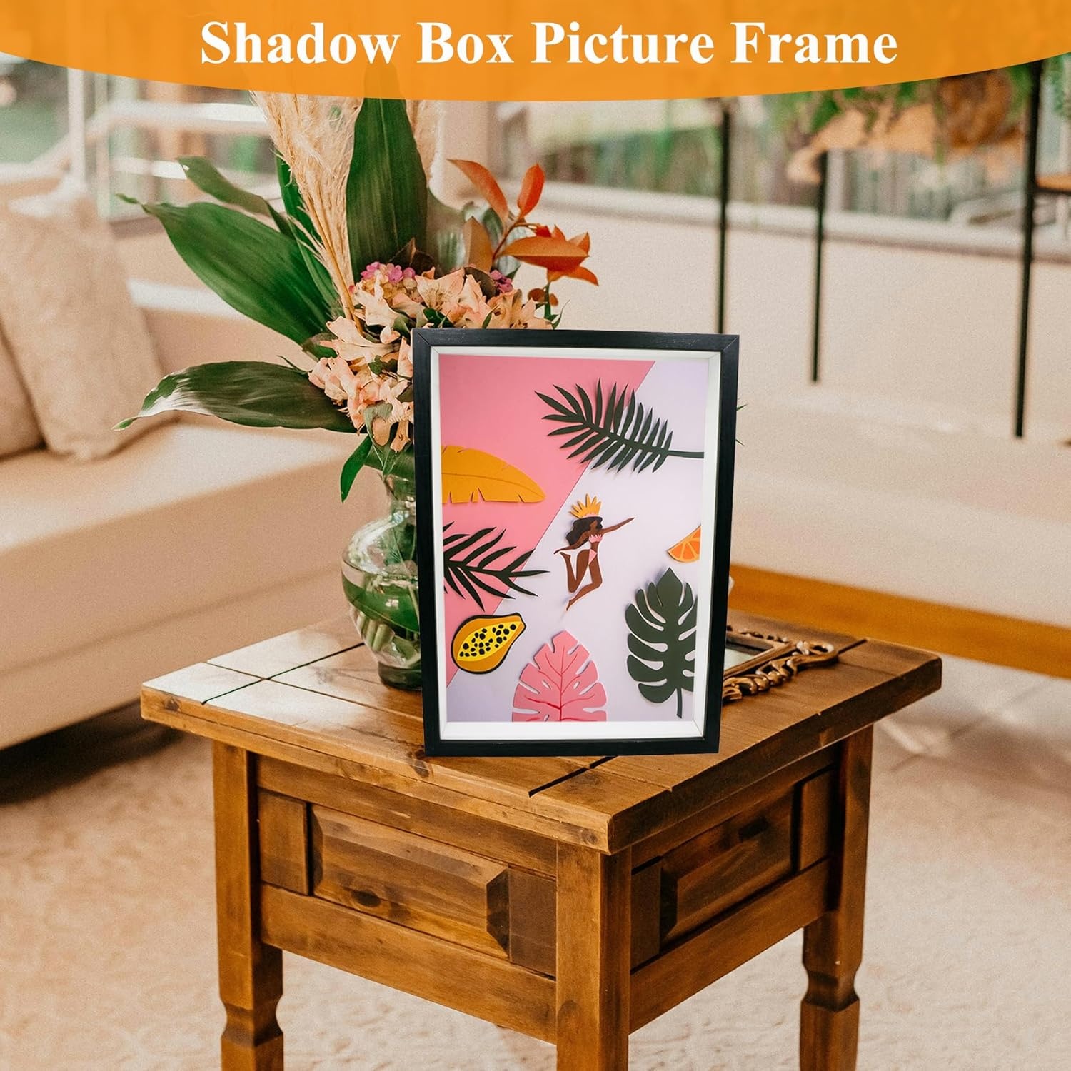 3D Fotolijst A4 om te Vullen - Zwart MDF | 27% Korting!