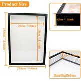 3D Fotolijst A4 om te Vullen - Zwart MDF | 27% Korting!