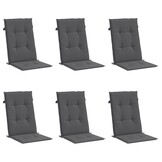 vidaXL Tuinstoelkussens Antraciet - 6 STuks (3 incompleet) - 59% Korting!