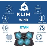 Cyaan Laptop Koeler met 4 Ventilatoren | 29% Korting