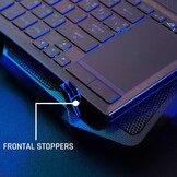Cyaan Laptop Koeler met 4 Ventilatoren | 29% Korting