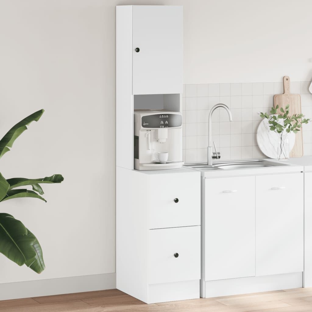 vidaXL Keukenkast Wit (35x50x180 cm) - 54% Korting!
