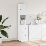 vidaXL Keukenkast Wit (35x50x180 cm) - 54% Korting!