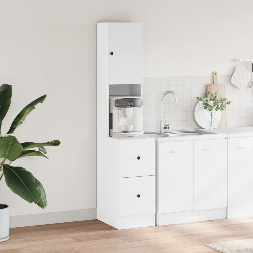 vidaXL Keukenkast Wit (35x50x180 cm) - 54% Korting!