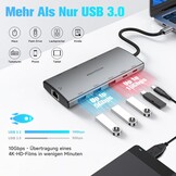11-in-1 USB-C Dockingstation - 8K/4K, 100W PD - 29% Korting