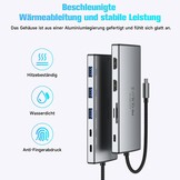 11-in-1 USB-C Dockingstation - 8K/4K, 100W PD - 29% Korting
