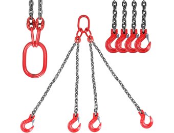 4-strengs Hefketting G80 6T 1m Ø 8mm met Vorkhaak | 34% Korting