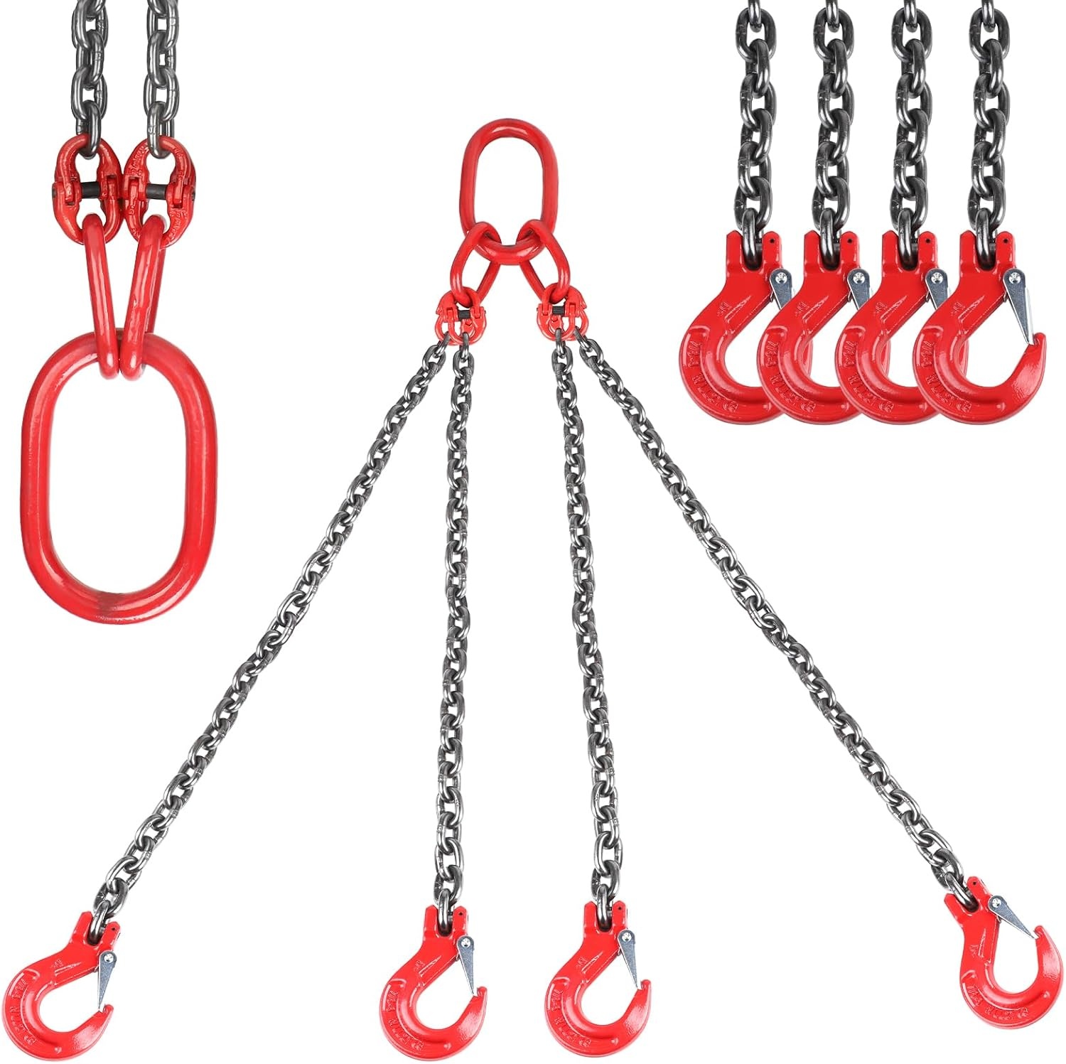 4-strengs Hefketting G80 6T 1m Ø 8mm met Vorkhaak | 34% Korting