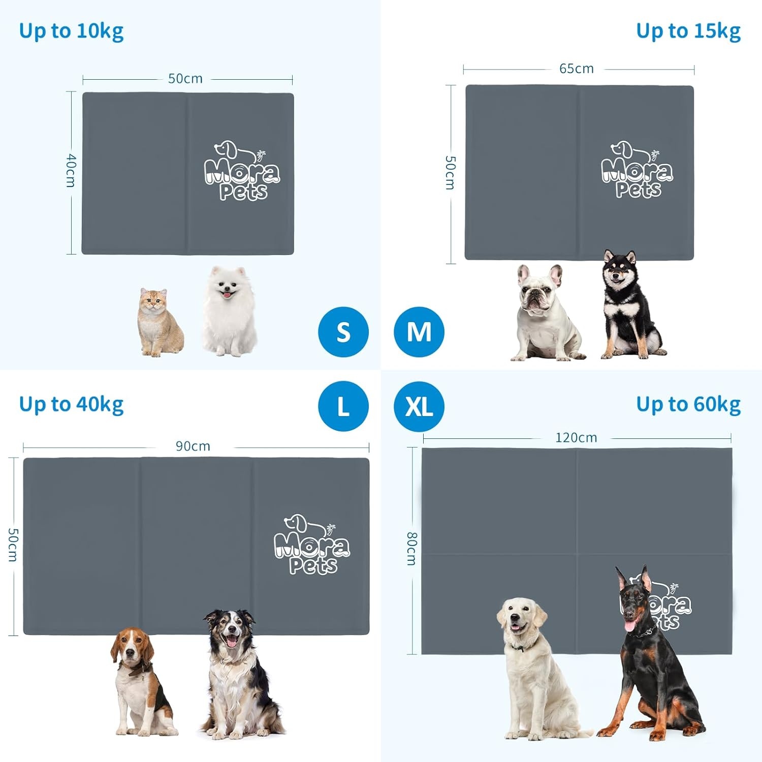 Koelmat Hond/Kat Grijs 65x50cm | 28% Korting