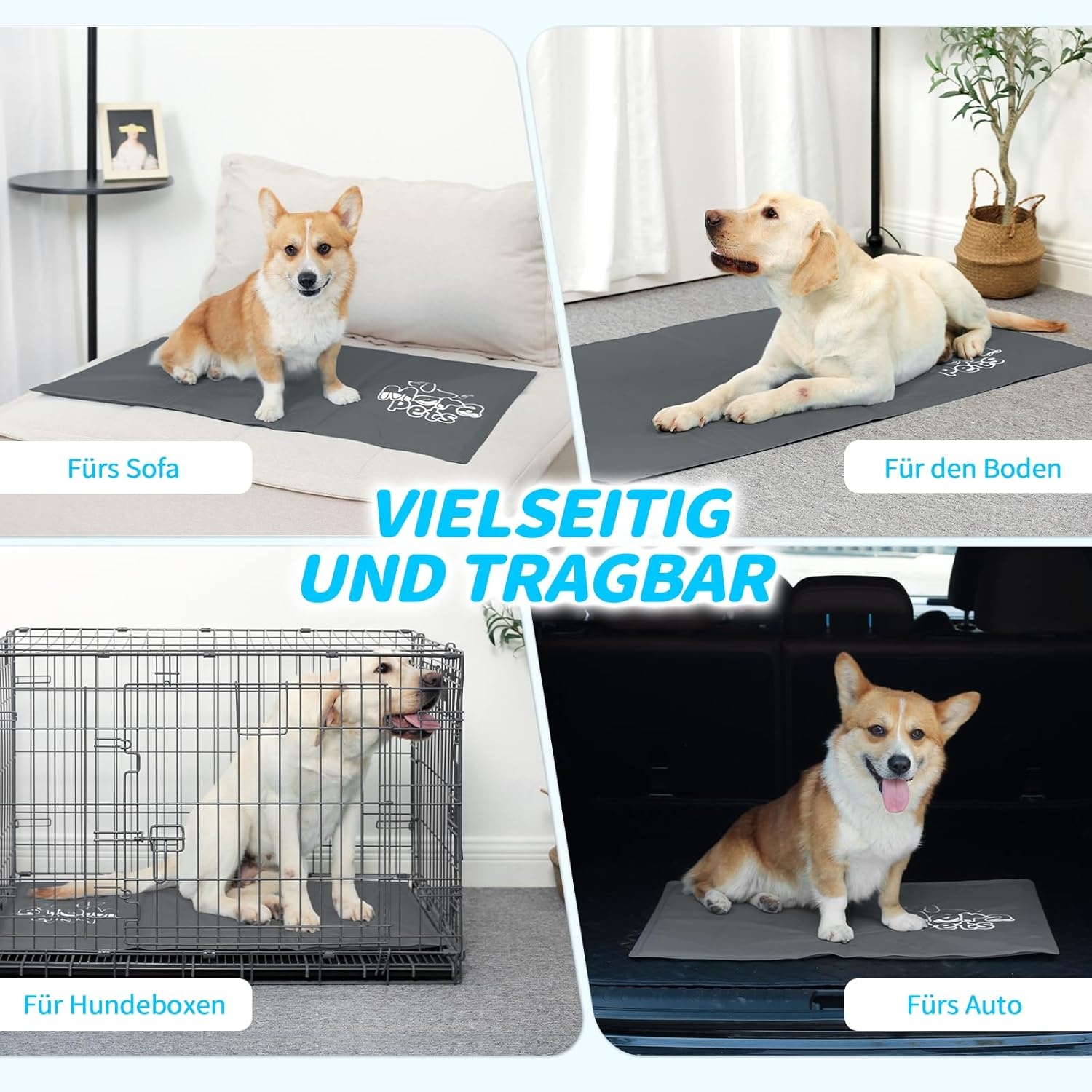 Koelmat Hond/Kat Grijs 65x50cm | 28% Korting