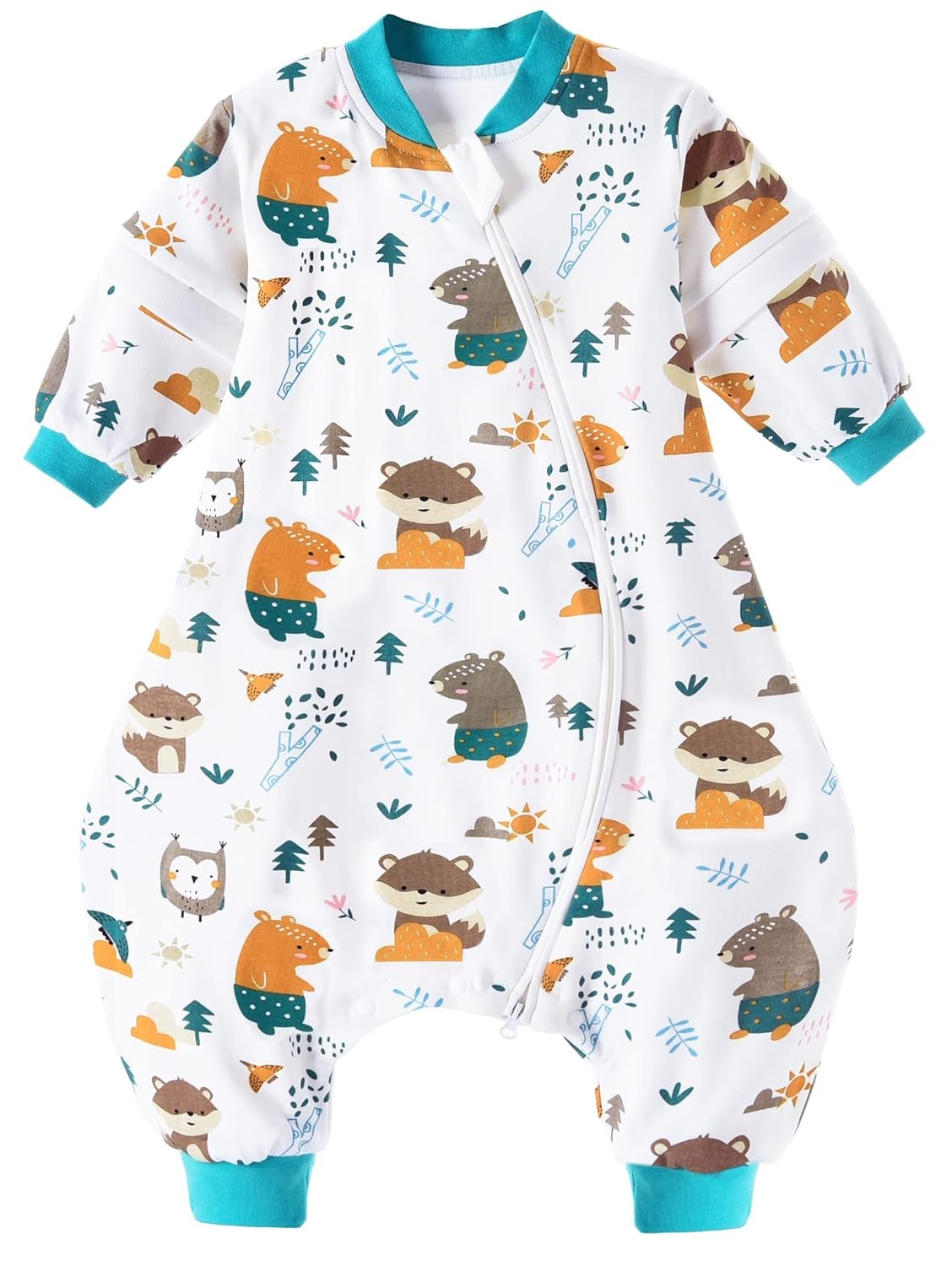 Baby Slaapzak 1.5 Tog Katoen 90/100cm Jungleprint 28% Korting