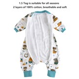Baby Slaapzak 1.5 Tog Katoen 90/100cm Jungleprint 28% Korting