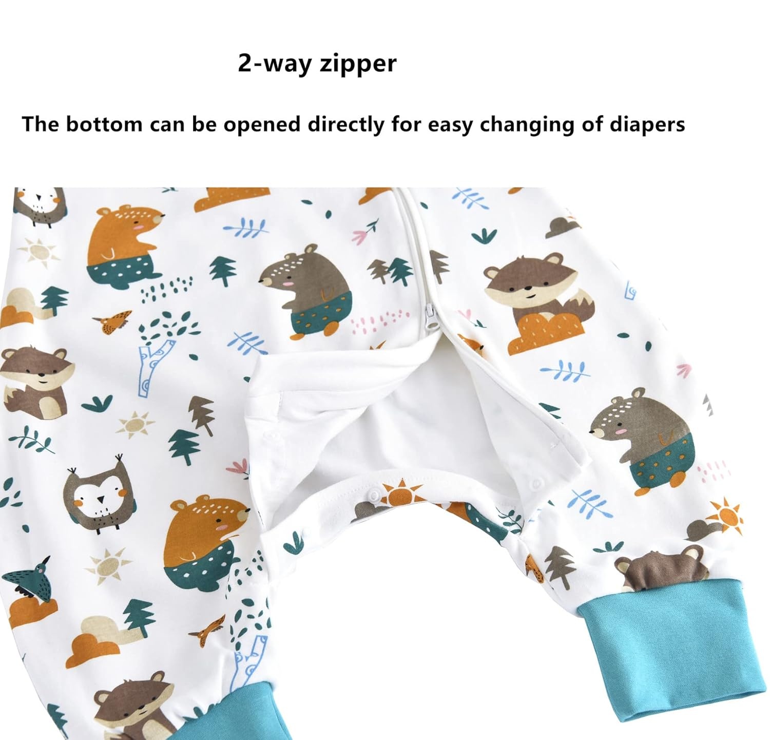 Baby Slaapzak 1.5 Tog Katoen 90/100cm Jungleprint 28% Korting