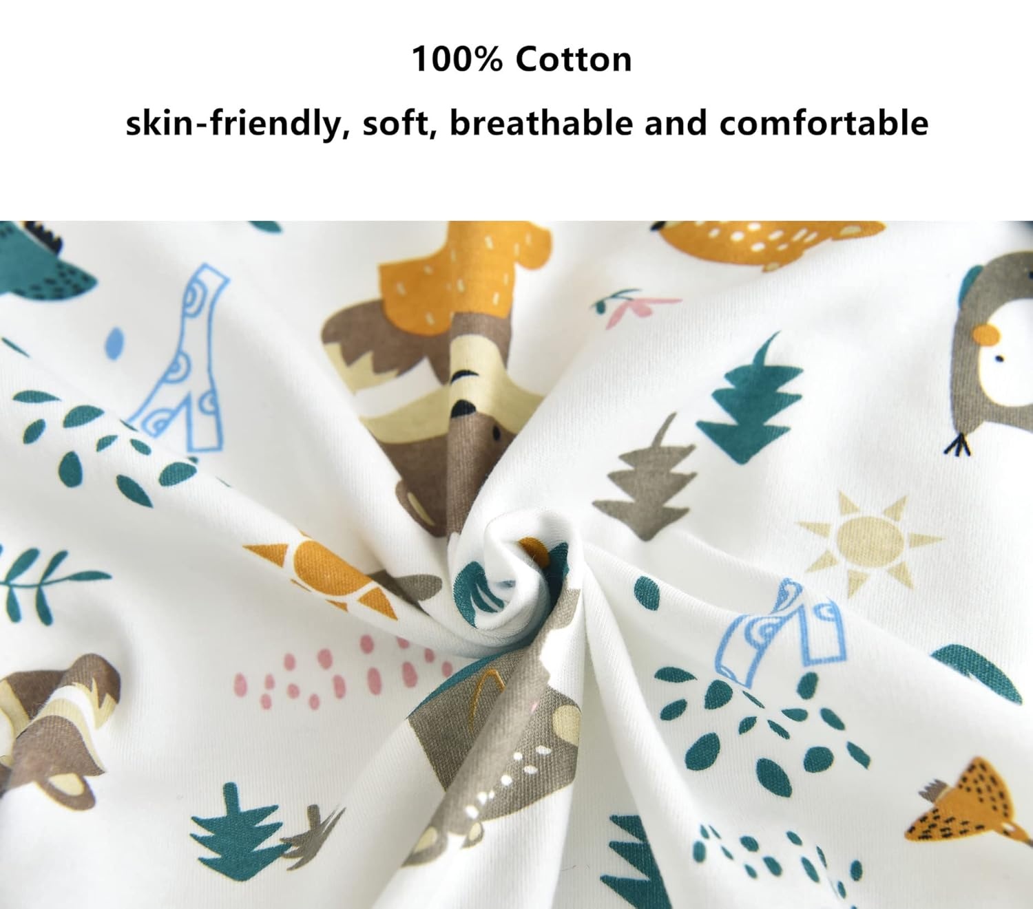 Baby Slaapzak 1.5 Tog Katoen 90/100cm Jungleprint 28% Korting