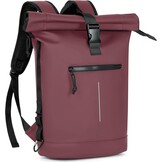 Waterdichte Laptoprugzak 17" Unisex - Roll-Top Zwart met 29% Korting