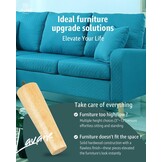 Massief Houten Meubelpoten Taps 10cm (Set van 4) - 75% Korting!