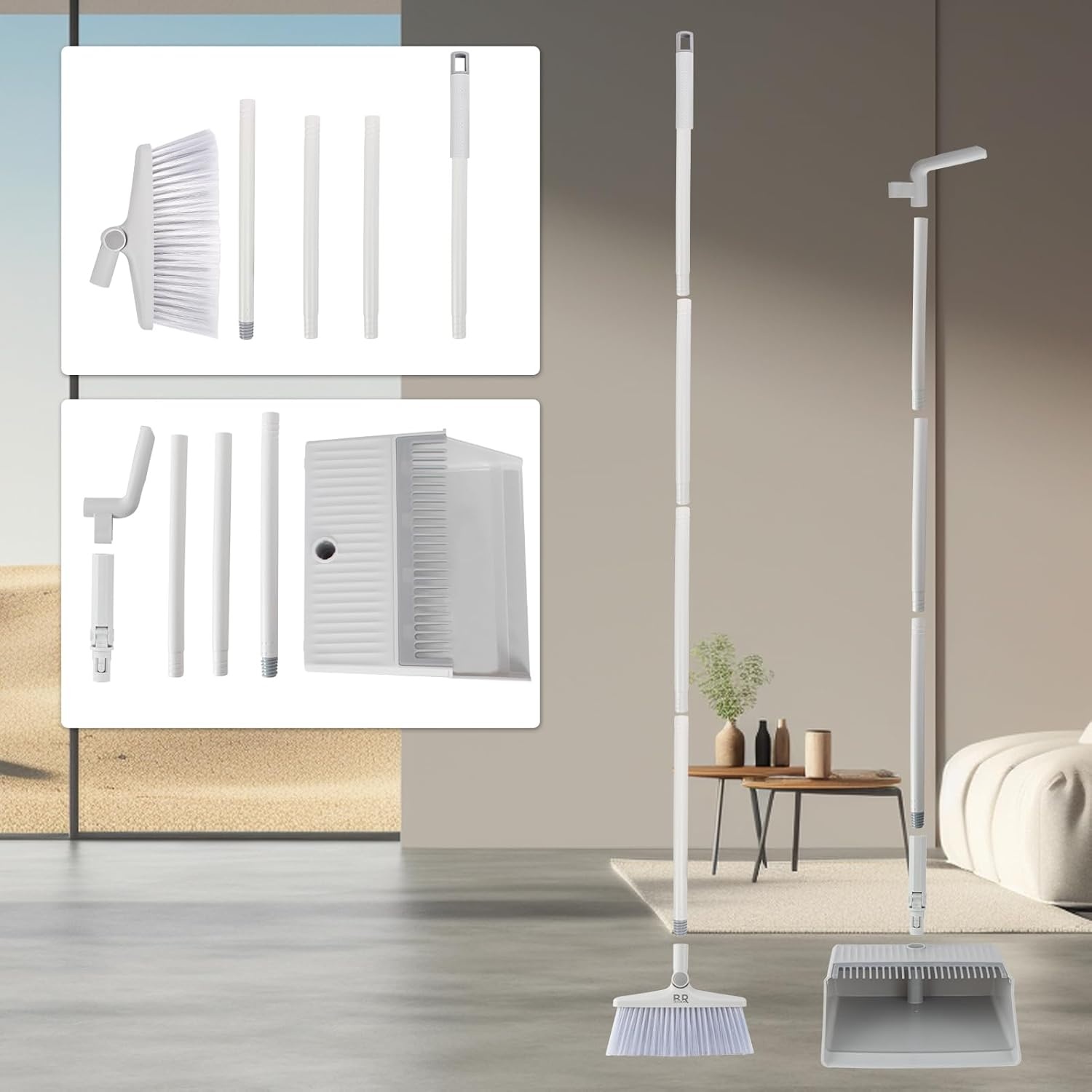 Stoffer & Blik Set Wit - 27% Korting!